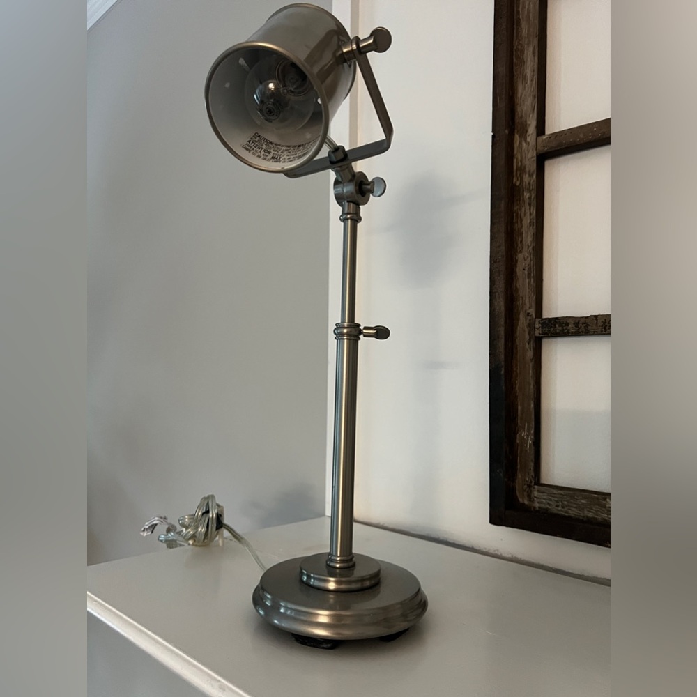 Pottery Barn Metal Photographers Task Desk Lamp